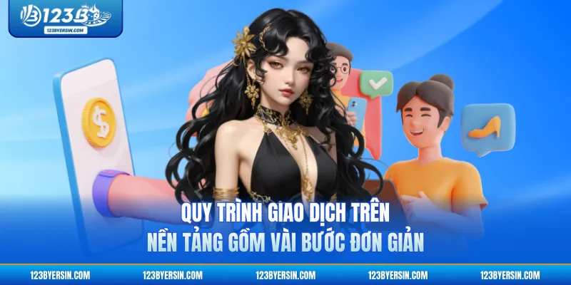 Quy trình giao dịch trên nền tảng gồm vài bước đơn giản